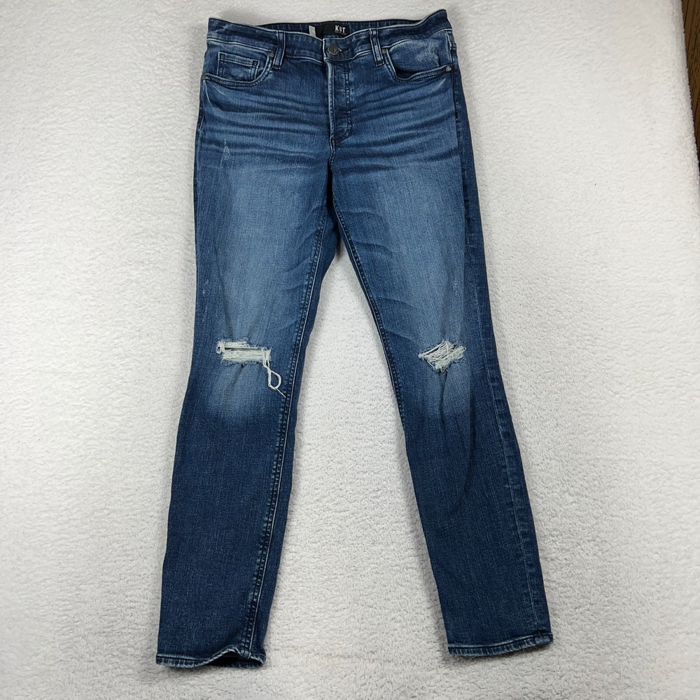Kut From The Kloth Jeans Womens 8 32x29 Blue Juliet Slouchy Boyfriend Button Fly
